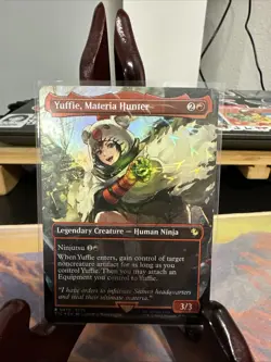 Yuffie, Materia Hunter (Borderless) (Chocobo Track Foil) Commander: Final... - Image 1