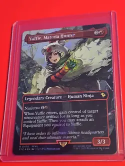 Yuffie, Materia Hunter (Borderless) (Chocobo Track Foil) Commander: Final... - Image 2