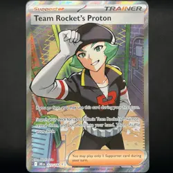 Pokemon TCG Destined Rivals Team Rocket's Proton Holo Ultra Rare 227/182 NM - Image 1