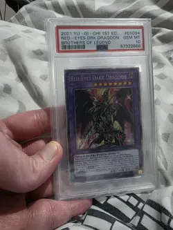 Yu-Gi-Oh Red-Eyes Dark Dragoon 1st Edition Starlight Rare Card BROL-EN094 PSA 10 - Image 1