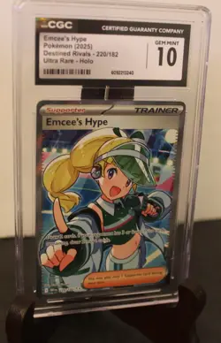 2025 Pokemon Emcee's Hype Destined Rivals Ultra Rare #220 CGC 10 Gem Mint - Image 2