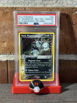 Pokemon 2004 Dark Magneton #39 Reverse Holo Team Rocket Returns PSA 10 POP 17 - Image 1