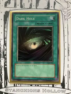 Yu-Gi-Oh! TCG Dark Hole - The Legend of Blue Eyes White Dragon (LOB-052) SR NM - Image 1