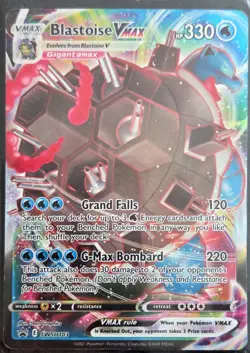 Pokemon TCG Blastoise VMAX SWSH103 Sword & Shield Black Star Promo Full Art NM - Image 1