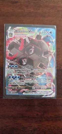 Pokemon TCG Blastoise VMAX SWSH103 Sword & Shield Black Star Promo Full Art NM - Image 2