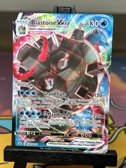 Pokemon TCG Blastoise VMAX SWSH103 Sword & Shield Black Star Promo Full Art NM - Image 1