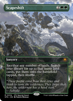 Scapeshift (BORDERLESS) 34 | Near Mint | SPG Special Guests Magic MTG - Image 1