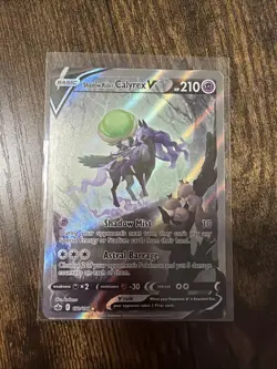 Pokemon TCG Chilling Reign #172/198 Shadow Rider Calyrex V (Alternate Art) NM - Image 1