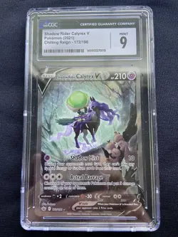Pokemon Tcg Chilling Reign Shadow Rider Calyrex Alt Art 172/198 CGC Mint 9 - Image 1