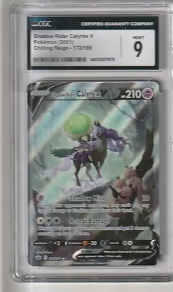 Pokemon Tcg Chilling Reign Shadow Rider Calyrex Alt Art 172/198 CGC Mint 9 - Image 3