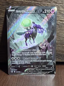 Pokemon TCG Chilling Reign #172/198 Shadow Rider Calyrex V (Alternate Art) NM - Image 1