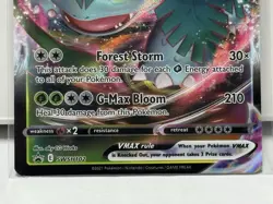 Pokemon TCG Venusaur VMAX Holo Sword & Shield Black Star Promo Card SWSH102 NM - Image 3