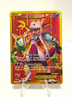 Pokemon Mewtwo EX 164/162 BREAKthrough Secret Rare Full Art Holo Card English - Image 1