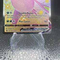 Pokemon TCG - JUMBO Shiny Crobat VMAX Oversized Card SWSH099 Black Star Promo NM - Image 4