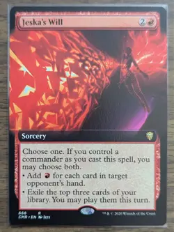 MTG Jeska's Will Extended Art Non-Foil from Commander Legends NM - Image 1