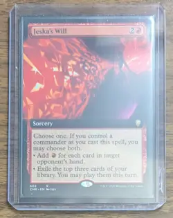 MTG Jeska's Will Extended Art Non-Foil from Commander Legends NM - Image 2