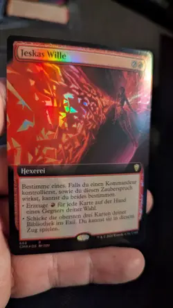 1x Jeska's Will FOIL Extended Art GERMAN NM - Commander Legends CMR Magic MTG x1 - Image 1