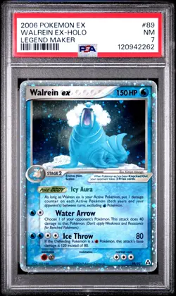 PSA 7 Walrein Ex Holo Legend Maker #89 2006 Pokemon Ex Legend Maker 120942262 - Image 1
