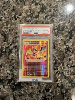 Pokemon XY 2016 Charizard Rev Foil Evolutions #11 PSA 8 - Image 1