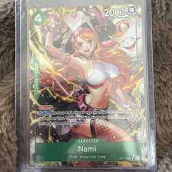 One Piece Nami OP14-031 SR Alt Art The Azure Sea’s Seven English MINT - Image 2