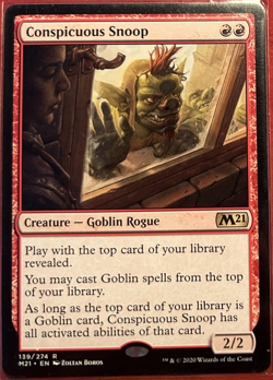 Magic: The Gathering Cards | Conspicuous Snoop #139 Core Set 2021 - NM - Image 1