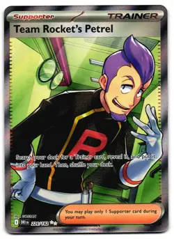 Team Rocket's Petrel 226/182 - Destined Rivals Ultra Rare Pokemon TCG - NM Card - Image 1