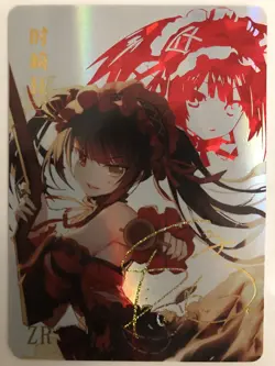 Kurumi Tokisaki ZR Date A Live Goddess Story Waifu Signature Card Holo Foil CCG - Image 1