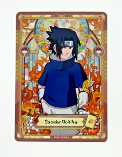 Sasuke Uchiha NRSA01-SP-002L5 Naruto Kayou Heavens Scroll English Card NM - Image 1