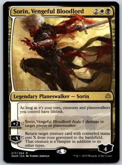 Sorin, Vengeful Bloodlord R War of the Spark 217 NM - Image 1