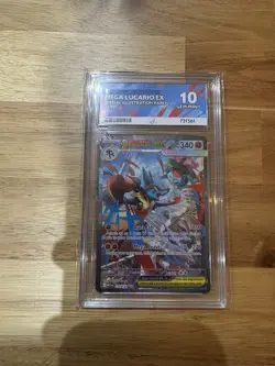 Ace 10 Mega Lucario Ex 179/132 SIR - Pokemon Mega Evolutions - Perfect Subgrades - Image 1