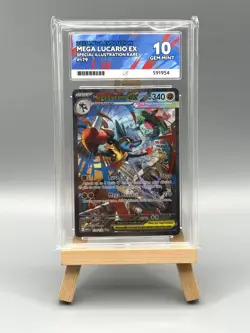 Pokemon ACE 10 Mega Lucario EX 179/132 SIR Mega Evolution - 10 in all subgrades - Image 1