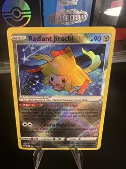 Pokemon Radiant Jirachi 120/195 Silver Tempest Radiant Rare Holo HP90 - Image 1