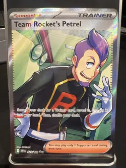 Pokemon TCG Team Rocket's Petrel 226/182 Destined Rivals Full Art Ultra Rare - Image 1
