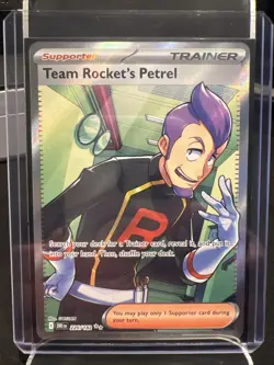 Pokemon TCG Team Rocket's Petrel 226/182 Destined Rivals Full Art Ultra Rare - Image 3