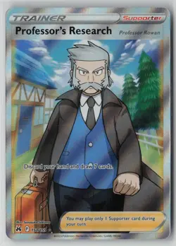 Professor's Research (Full Art) Pokemon 150/159 Crown Zenith Holo (Near Mint) 1 - Image 1