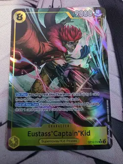 Ecstasy Captain Kid OP10-112 Alt Art Royal Blood Foil English NM Parallel SR - Image 1