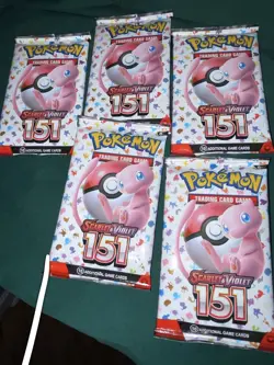 Pokemon 151 Booster Pack - Lot of FIVE (5) Packs! Brand New, Factory-Sealed! - Image 1