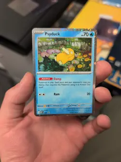 Pokemon TCG Psyduck Black Star Promo Mega Evolutions Card 007 - Image 1