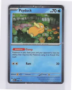 Pokemon TCG Psyduck Mega Evolutions Black Star Promo 007 Near Mint - Image 1