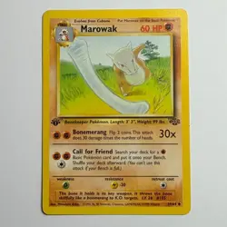 Pokemon TCG Marowak Jungle 39/64 WOTC Vintage 1999 1st Edition - Image 1