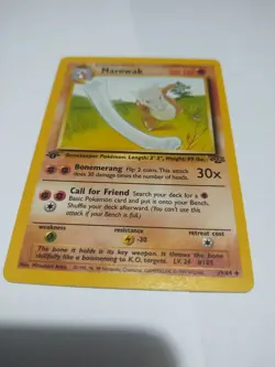 Mint New Pokemon TCG - MAROWAK - 1ST EDITION - 39/64 - WOTC - JUNGLE (1999 - Image 1