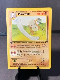 Pokemon TCG Marowak #39/64 1999 1st Edition Uncommon Unlimited Jungle WOTC VTG - Image 1