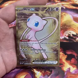 Mew ex 205/165 Metal Gold S&V 151 UPC Promo Pokemon Card NM - Image 1