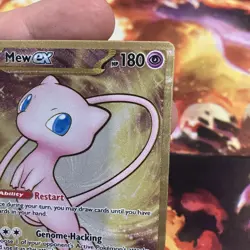Mew ex 205/165 Metal Gold S&V 151 UPC Promo Pokemon Card NM - Image 4