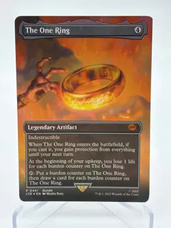 Magic The Gathering - The One Ring Foil Borderless #0451 P Lord of The Rings NM - Image 1