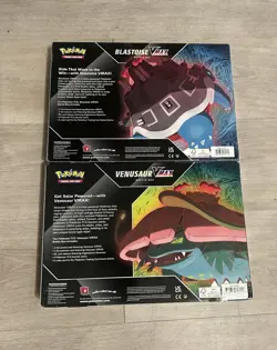 Pokemon TCG (1) Venusaur & (1) Blastoise VMAX Battle Box Set New Factory Sealed - Image 2