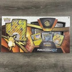 POKEMON TCG SHINING LEGENDS SPECIAL COLLECTION RAICHU GX SEALED BOX (Box Damage) - Image 1