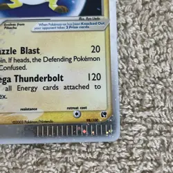 Pokemon TCG Raichu EX Sandstorm Holo Card 98/100 MP-DMG Pen Ink - Image 3