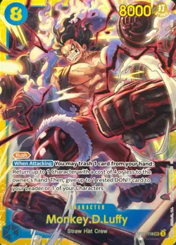 • Monkey.D.Luffy • OP11-118 Learn Together Deck One Piece TCG NM - Image 1