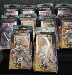 10 Factory Sealed Pokemon TCG Steel Sun Hidden Moon Theme Deck Card Set Lot - Image 1